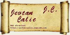 Jevtan Čalić vizit kartica